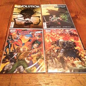 Four modern indie comic books